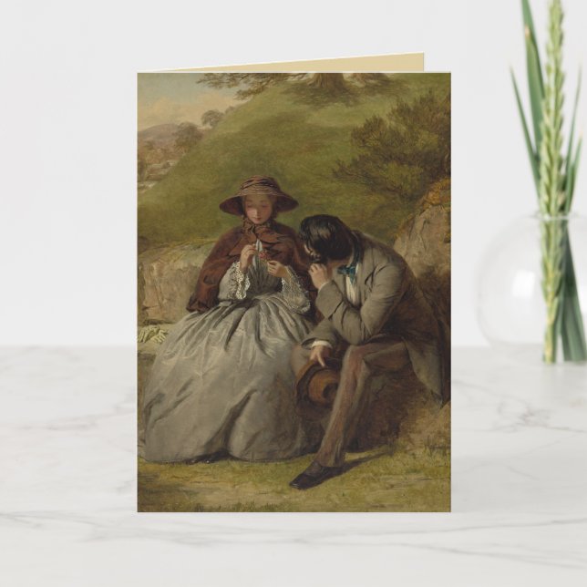 The Lovers Vintage Art Card (Front)