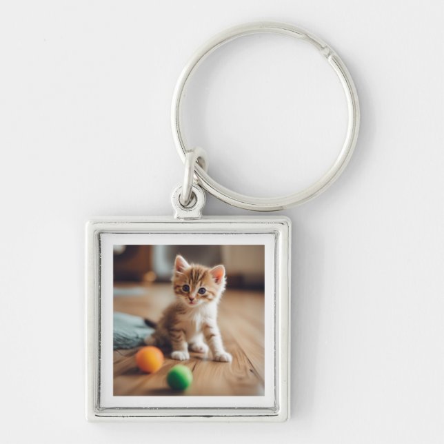 the loving cat key ring (Front)