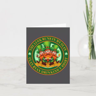 The Luck Runs In My Clan Ryan St Patrick’s Day Lon Card