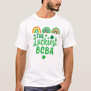 The Luckiest BCBA RBT St. Patrick's Day Lucky Iris T-Shirt