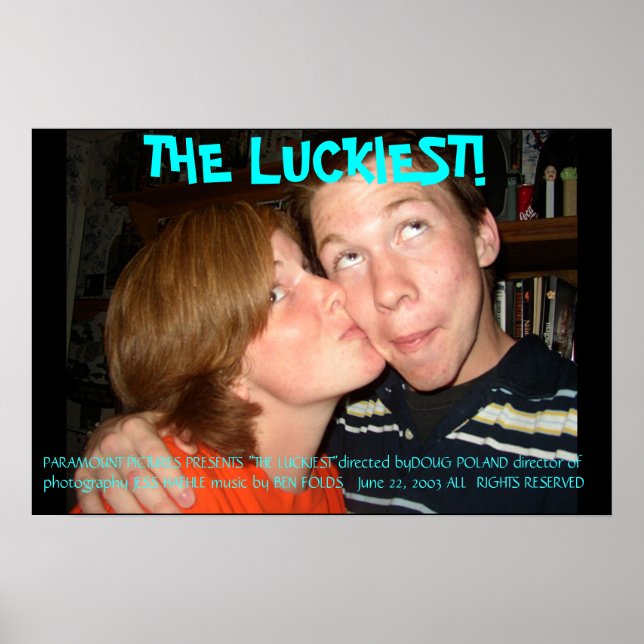 the luckiest poster (Front)