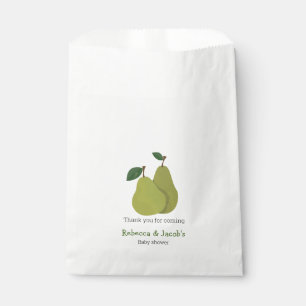 The lucky pear couples baby shower thank you favour bags