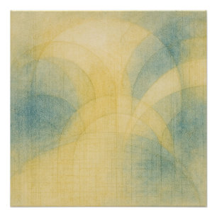 The Luminous Garden Pt4 Japandi Pale Gold Poster
