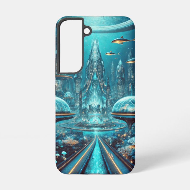 The Luminous Kingdom Beneath the Sea Samsung Galaxy S22 Case (Back)