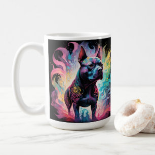 The Luminous Sentinel: A Holographic Staffordshire Coffee Mug