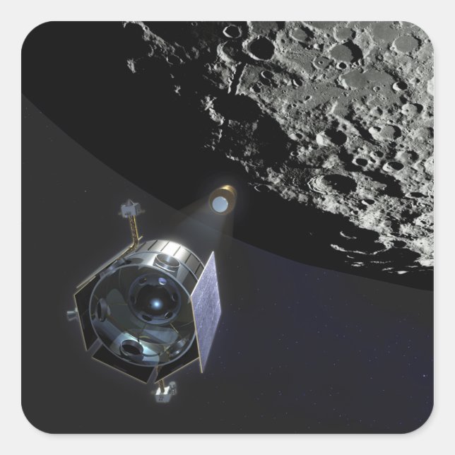 The Lunar CRater Observation Square Sticker (Front)