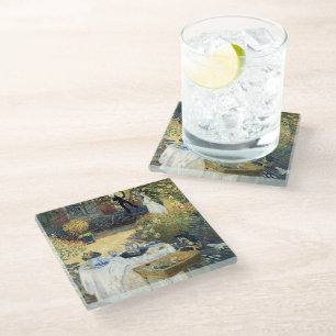 The Luncheon Claude Monet Glass Coaster