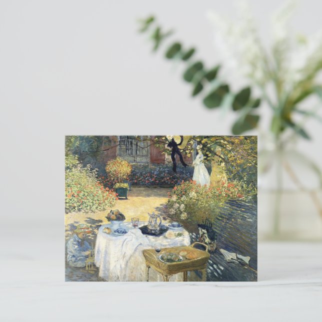 The Luncheon Claude Monet    Postcard (Standing Front)