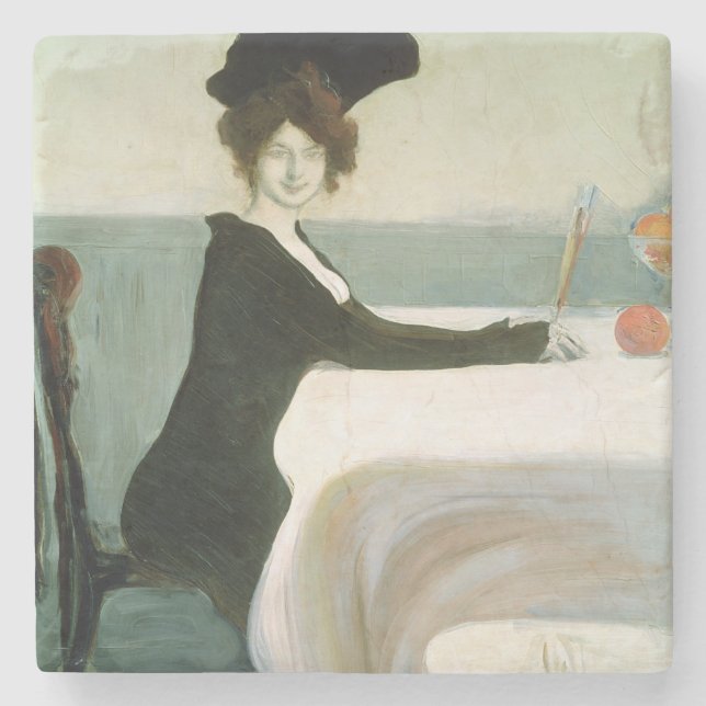 The Luncheon Stone Coaster (Front)