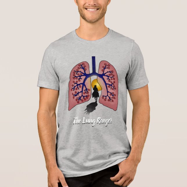 The Lung Ranger Tri-Blend Shirt (Front)