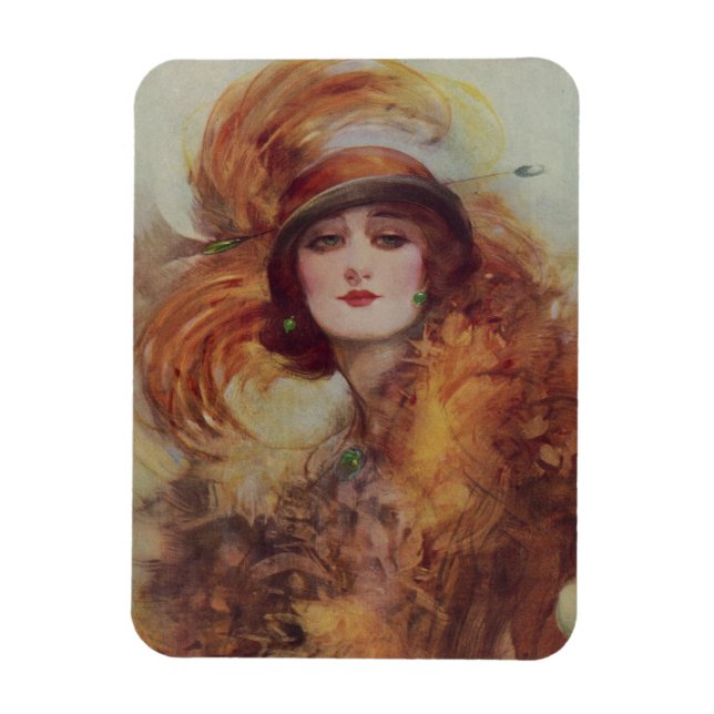 The Lure Of The Green Eyes - W.H. Barribal Magnet (Vertical)