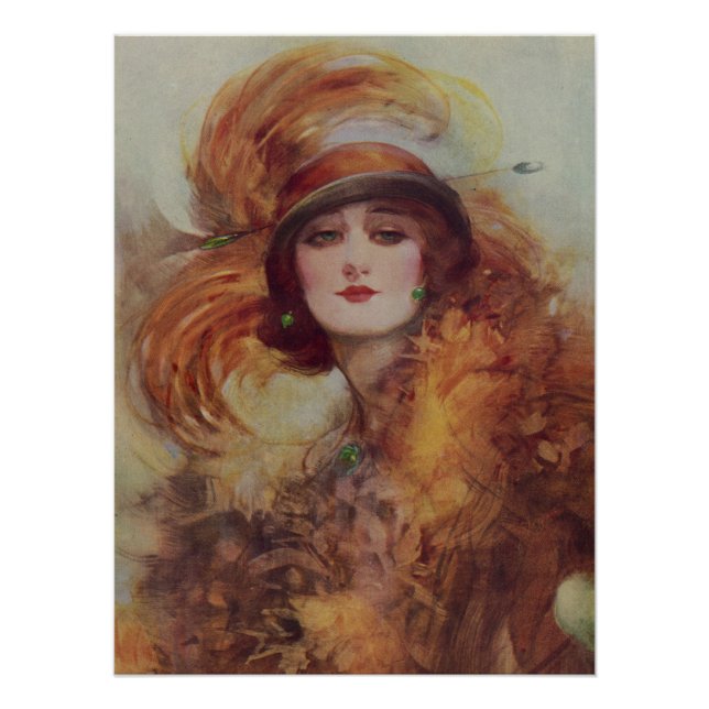 The Lure Of The Green Eyes - W.H. Barribal Poster (Front)