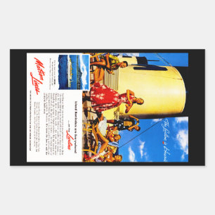 The Lurline is Hawaii Rectangular Sticker