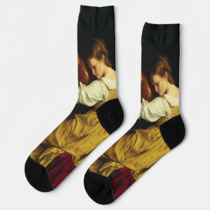 The Lute Player by Orazio Gentileschi Art Socks