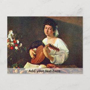 The Lute Player Postcard