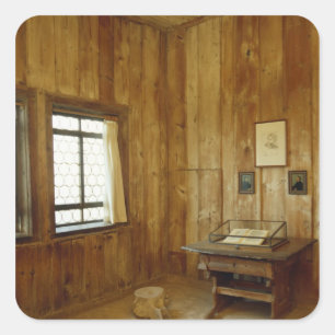 The Luther Room in Wartburg Castle Square Sticker