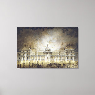 The Luxembourg Palace Illuminated Canvas Print