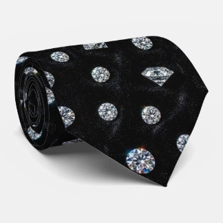 The Luxury Man | Formal Black Tie Diamond Neck Tie