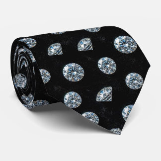 The Luxury Man | Formal Black Tie Diamond Neck Tie