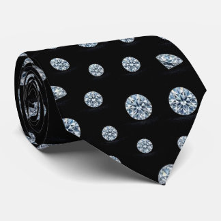 The Luxury Man | Formal Black Tie Diamond Neck Tie