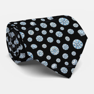 The Luxury Man | Formal Black Tie Diamond Neck Tie