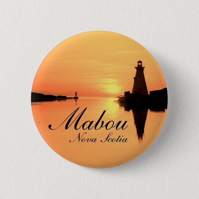 The Mabou Light 6 Cm Round Badge (Front)