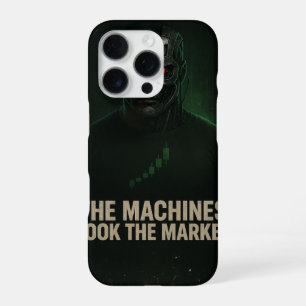 The Machines Took The Market – Cyber Trader Poster iPhone 16 Pro Case