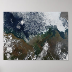 The Mackenzie River empties into Mackenzie Bay Poster