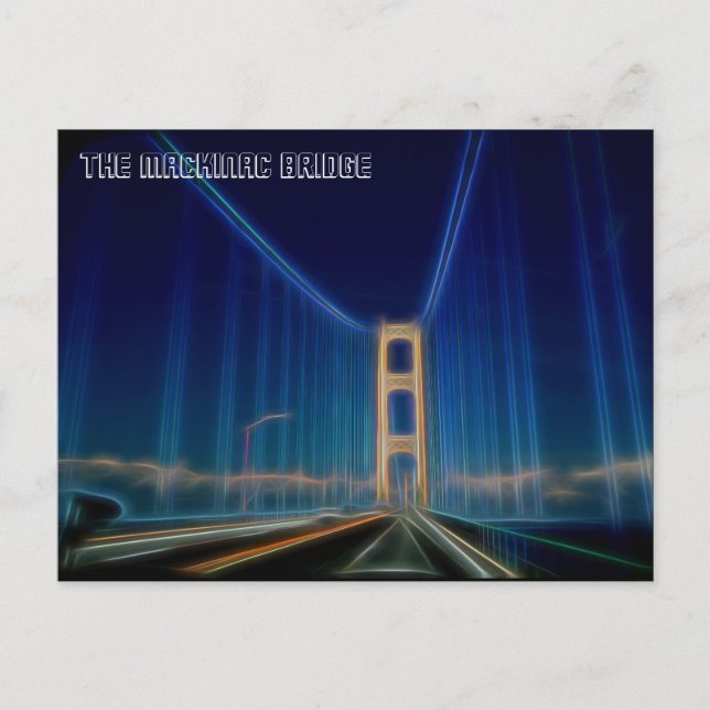 The Mackinac Bridge Postcard (Front)