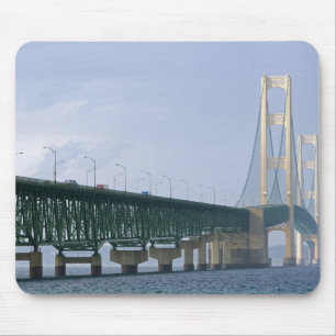 The Mackinac Bridge spanning the Straits of 2 Mouse Mat