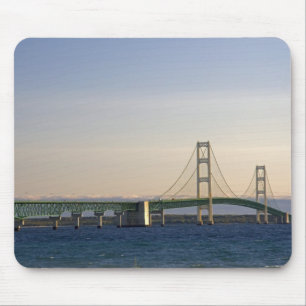 The Mackinac Bridge spanning the Straits of 3 Mouse Mat