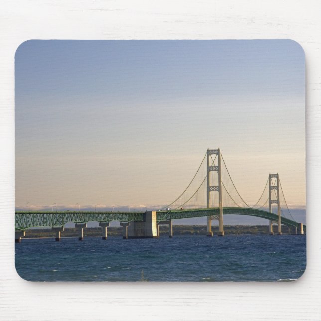 The Mackinac Bridge spanning the Straits of 3 Mouse Mat (Front)