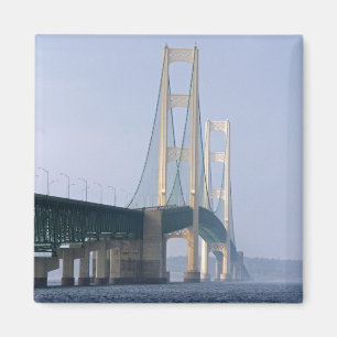 The Mackinac Bridge spanning the Straits of Magnet