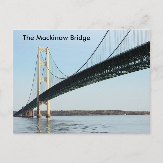 The Mackinaw Bridge - Daylight Postcard (Front)