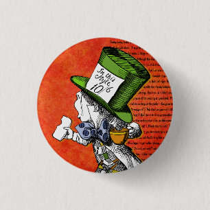 The Mad Hatter {Alice in Wonderland} Button
