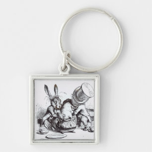 The Mad Hatter and the March Hare Key Ring