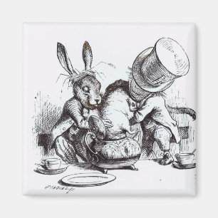 The Mad Hatter and the March Hare Magnet