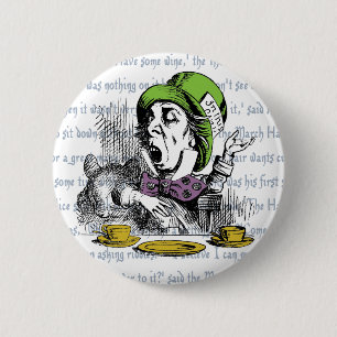 The Mad Hatter Button