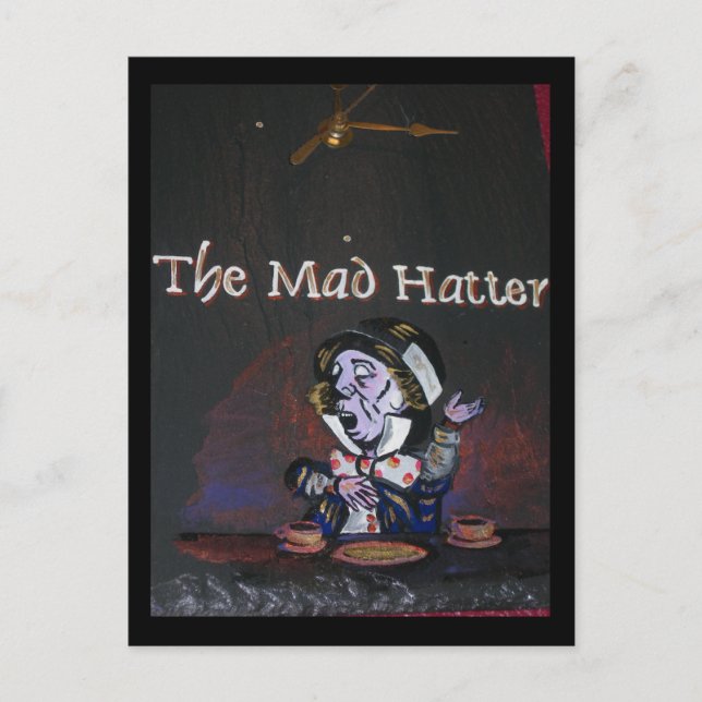 The Mad Hatter Postcard (Front)