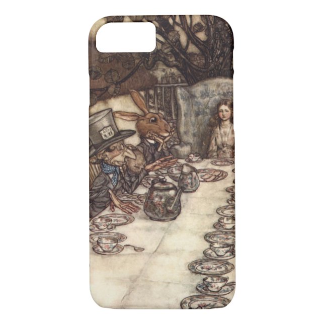 The Mad Hatter Tea Party by Arthur Rackham Case-Mate iPhone Case (Back)