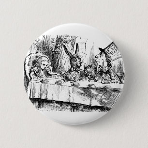 The Mad Hatter's Tea Party 6 Cm Round Badge