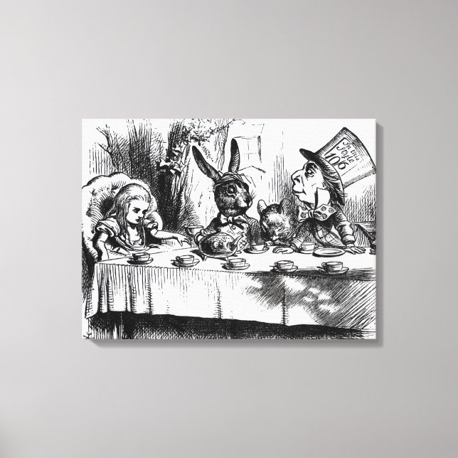 The Mad Hatter's Tea Party Canvas Print (Front)