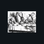 The Mad Hatter's Tea Party Canvas Print<br><div class="desc">The Mad Hatter's Tea Party, illustration from 'Alice's Adventures in Wonderland', by Lewis Carroll, 1865 | by John Tenniel | Art Location: Private Collection | English Artist | Image Collection Number: XJF115864</div>