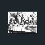 The Mad Hatter's Tea Party Canvas Print<br><div class="desc">The Mad Hatter's Tea Party,  illustration from 'Alice's Adventures in Wonderland',  by Lewis Carroll,  1865 | by John Tenniel | Art Location: Private Collection | English Artist | Image Collection Number: XJF115864</div>