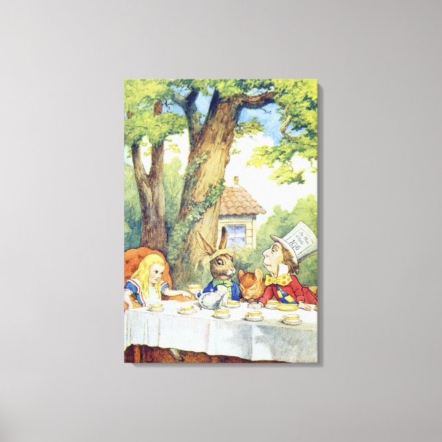 The Mad Hatter's Tea Party Canvas Print (Front)