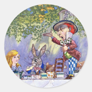 THE MAD HATTERS TEA PARTY CLASSIC ROUND STICKER