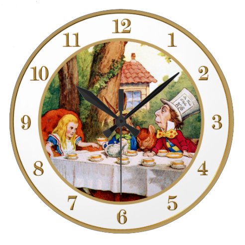 Mad Hatter Wall Clocks | Zazzle UK