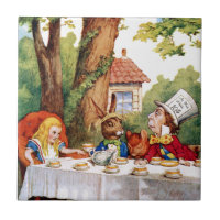 The Mad Hatter's Tea Party in Wonderland