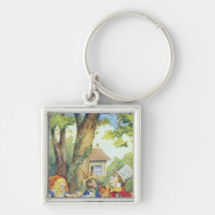 The Mad Hatter's Tea Party Key Ring