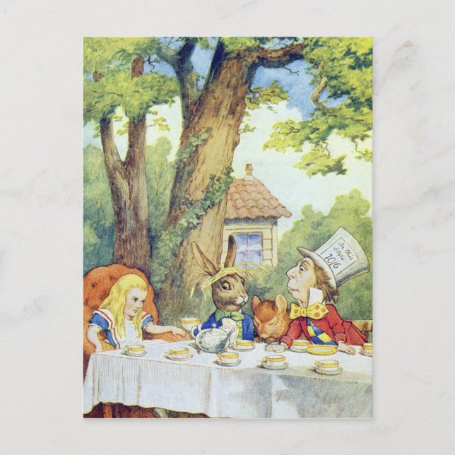 The Mad Hatter's Tea Party Postcard (Front)